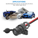 Recoil CUSB Super Mini Single USB Charger Outlet 5VDC 2.1A with Panel Flush and Surface Mount Bracket for Car Boat Marine RV Mobile