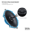 Recoil RCX57 Coaxial Car Speakers 5"x7" 200W Max