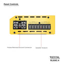 Recoil RL680.4 680 WATTS FULL RANGE CLASS-D 4-CHANNEL AMPLIFIER