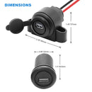 Recoil CUSB Super Mini Single USB Charger Outlet 5VDC 2.1A with Panel Flush and Surface Mount Bracket for Car Boat Marine RV Mobile