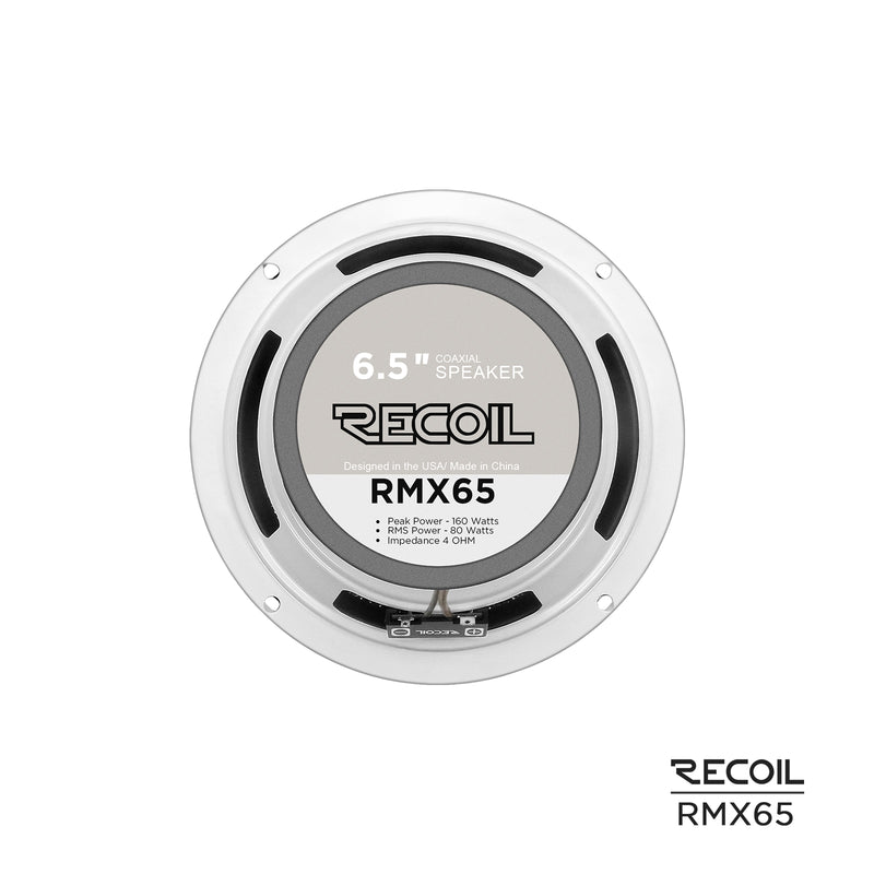 Recoil RMX65 2-way Coaxial Car Speakers 6.5" 320W Max Echo Plus Series