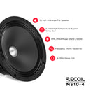 Recoil MS10-4 PRO AUDIO PRO AUDIO MIDRANGE SPEAKER 1 PIECE 500W Max 250W RMS
