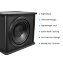 Recoil RS10 10" Bass Package – Loaded Sub Box + RL680.1 Mono Amp + 8 Gauge Wiring Kit + QR8 Quick Connector