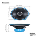 Recoil RCX57 Coaxial Car Speakers 5"x7" 200W Max