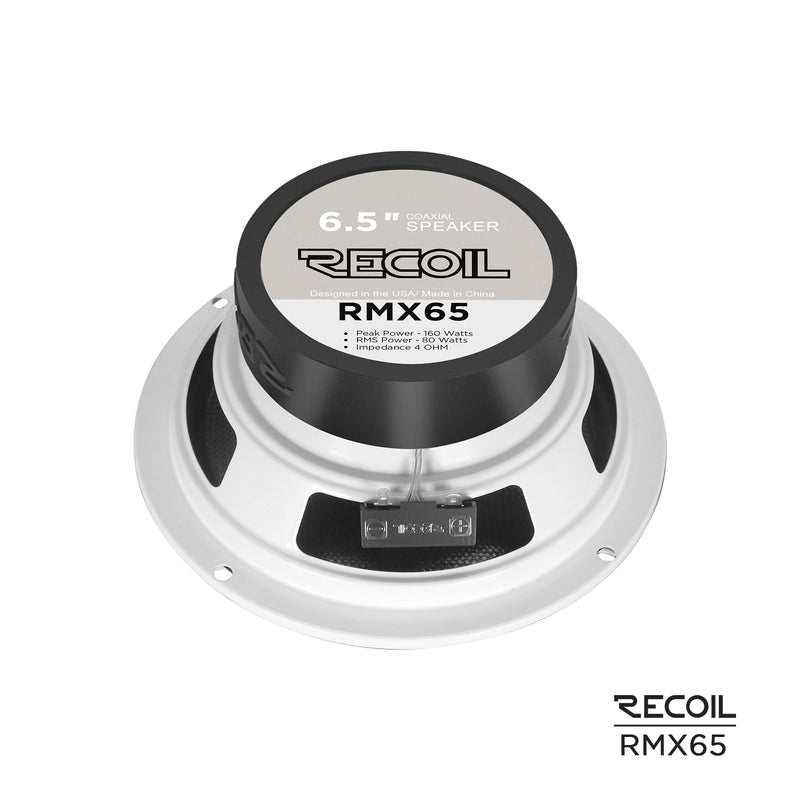 Recoil RMX65 2-way Coaxial Car Speakers 6.5" 320W Max Echo Plus Series