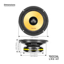 Recoil LM8-4P PRO AUDIO PRO AUDIO MIDRANGE SPEAKER Peak Power 320W RMS