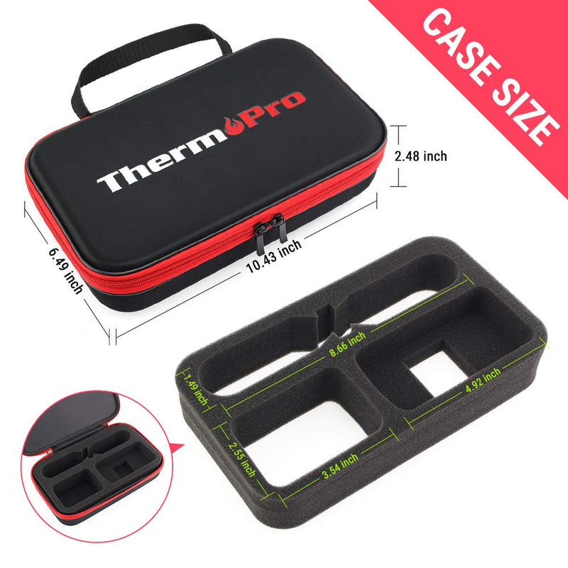 ThermoPro TP-99 Hard Carrying Case | Shockproof, Waterproof & Durable Storage for Meat Thermometers