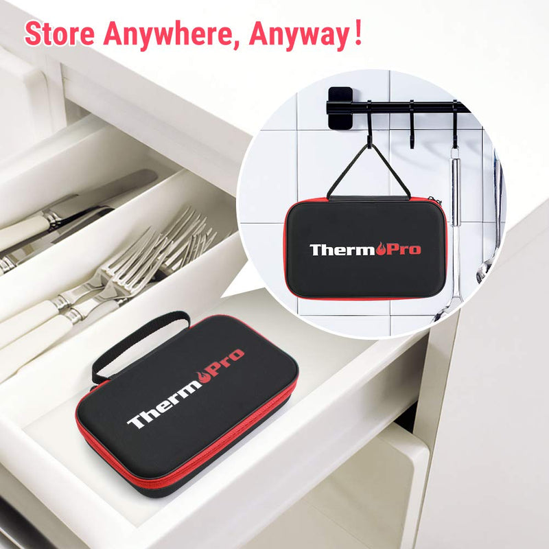 ThermoPro TP-99 Hard Carrying Case | Shockproof, Waterproof & Durable Storage for Meat Thermometers