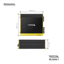 Recoil RL1000.1 Class-D Mono-block Subwoofer Amplifier 1000W RMS