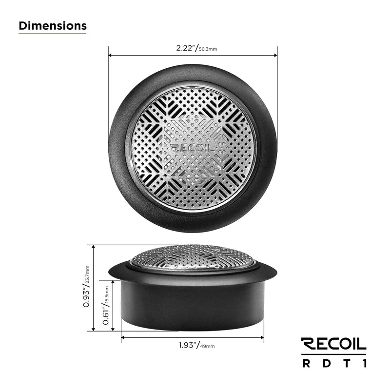 Recoil RDT1 Tweeter Ceramic Dome Echo Pro Series