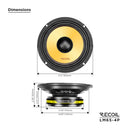 Recoil LM65-4P 6.5-Inch High-Power Midrange PRO Speaker 200W RMS