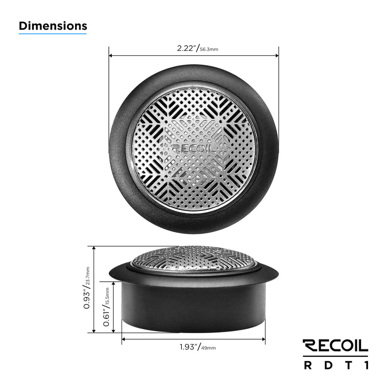 Recoil RDT1 Tweeter Ceramic Dome Echo Pro Series