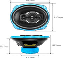 RECOIL RCX694 Echo Series 6X9-Inch 4-Way Coaxial Car Audio Speaker System (Pair)