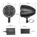 Recoil R3-Q Complete Quad Waterproof Bluetooth Speakers System 3inch� Speakers 360 Watts Class-D Amplifier with Built-in Bluetooth Waterproof Wireless Remote