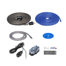 Recoil SW10P Car Audio 10 Inch Active Subwoofer With Passive Radiator 600W Amplifier 8AWG Complete Wiring Kit