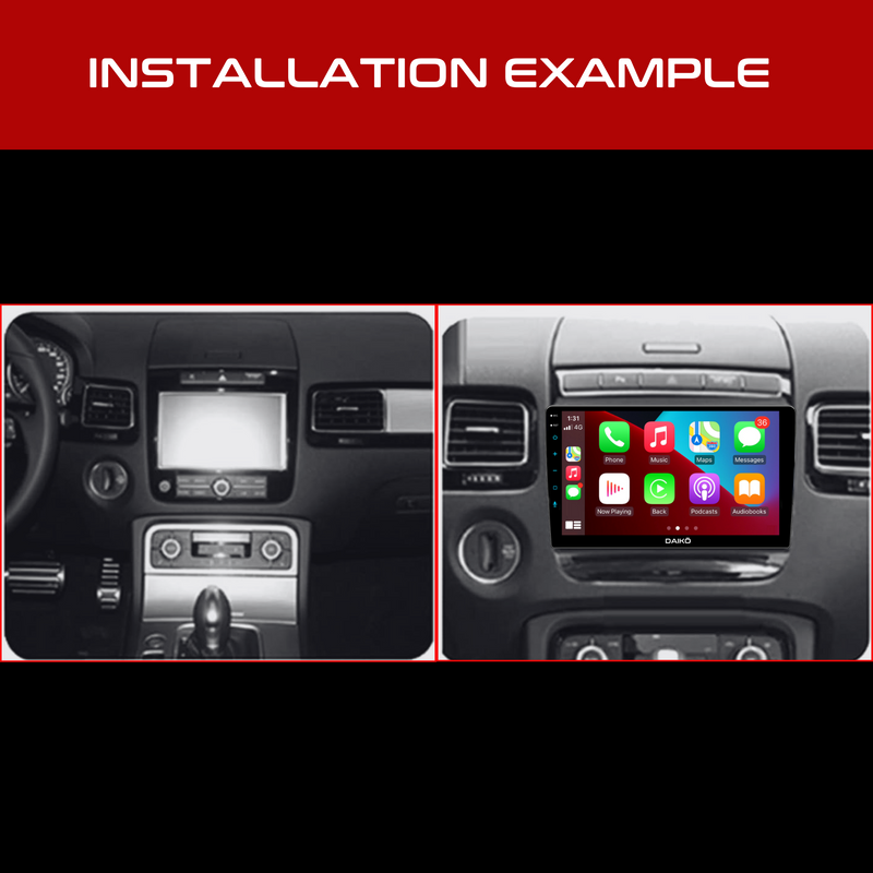 Daiko PRO Multimedia Unit Wireless Carplay Android Auto For VW Touareg 2011-2017