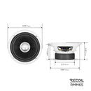 Recoil RMM65 Component Car Speakers 6.5" 320W Max Echo Plus Series