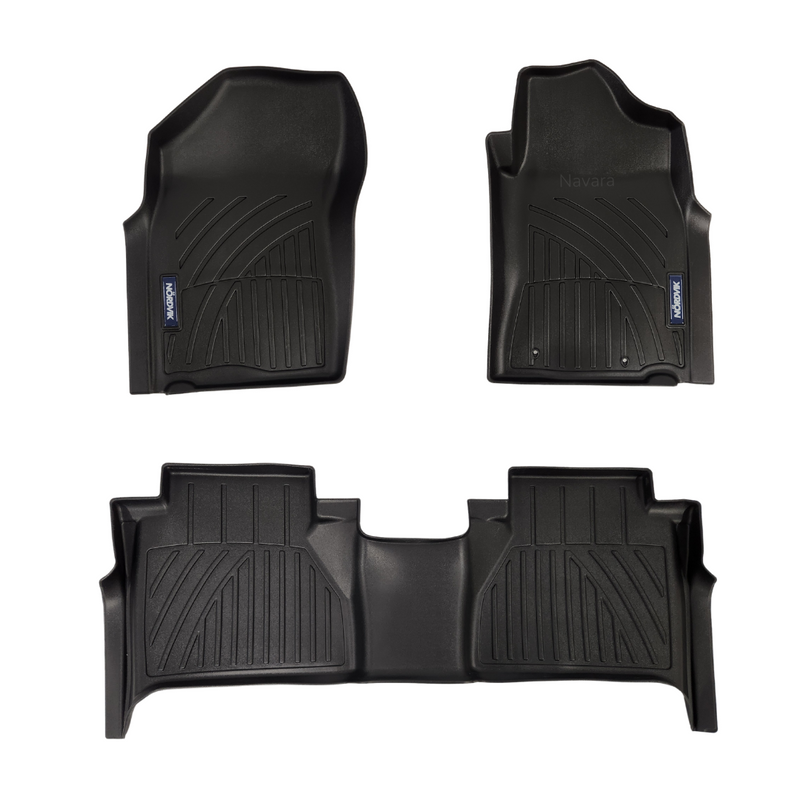 Nordvik Heavy Duty Floor Liners Kit For Nissan Navara NP-300 4 Doors 2015-2021