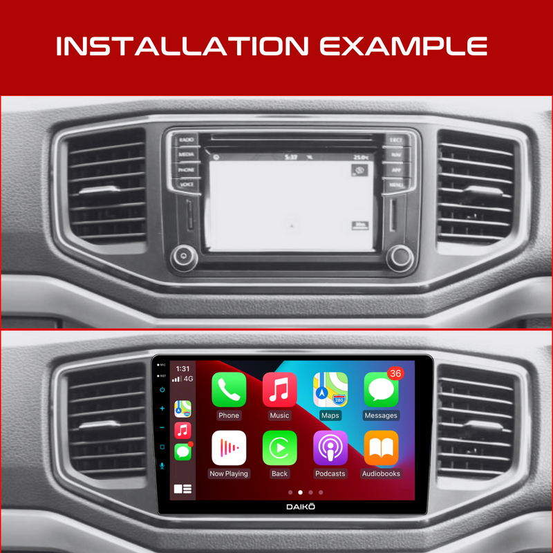 Daiko Multimedia Unit Wireless Carplay Android Auto GPS  For Volkswagen Touran/Passat/Golf/Tiguan/T5