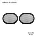 Recoil MX69 Pair 6X9-Inch 2-Way Pro Audio High Output Midrange Coaxial Speakers with Built-in Bullet Tweeters 700W Max 350W RMS (Pair) 4-Ohm