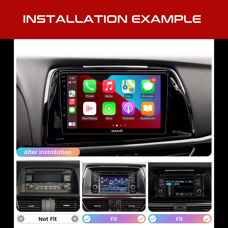 Daiko Multimedia Unit Wireless Carplay Android Auto For Mazda 6 Atenza 2011-2017