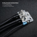 Recoil AGT6 6-Way Aluminium Ground Distribution Block for Car Audio