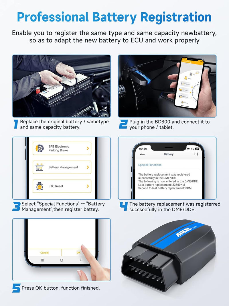 Ancel BD300 BMW Mini  Full Systems Diagnostic Tool BMW Scanner for Android/iOS
