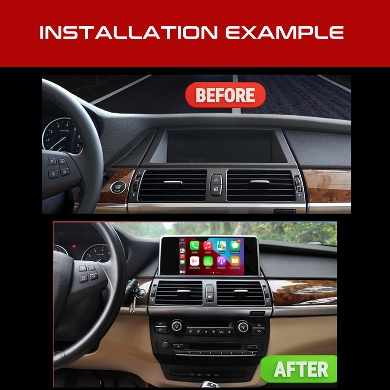 Daiko X Car Stereo Wireless Carplay Android 2GB RAM + 32GB Auto 2GB RAM + 32GB For 2007-2009 BMW X5 X6 CCC E70 E71
