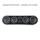 Rounded 6-Hole Carpeted Speaker Box Enclosure – 4 x 8" + 2 x 3.8" cutouts