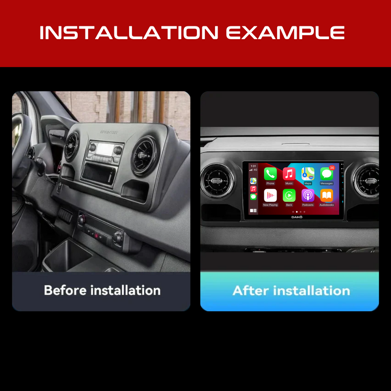 Daiko PRO Car Stereo Wireless Carplay Android 4GB RAM + 32GB Auto For Mercedes Benz Sprinter 2018