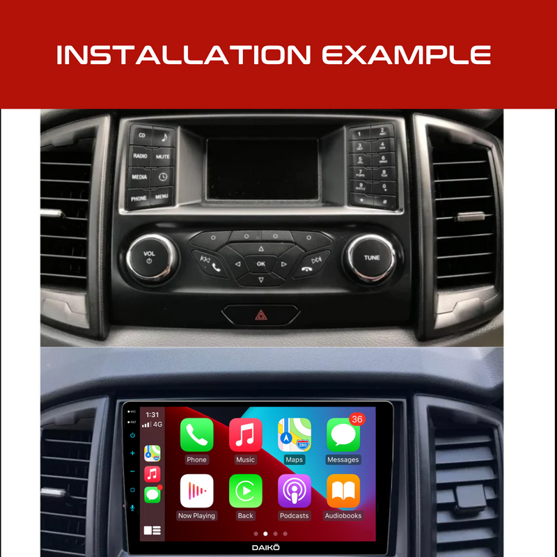 Daiko Ultra Car Stereo Wireless Carplay Android Auto For Ford Ranger 2015-2019