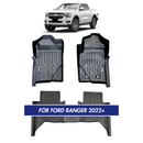Nordvik Heavy Duty Floor Liners Kit For Ford Ranger 2022+