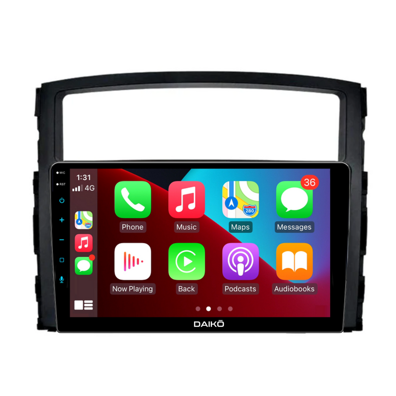 Daiko Car Stereo Wireless Carplay Android Auto For Mitsubishi Pajero 2006-2014