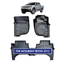 Nordvik Heavy Duty Floor Liners Kit For Mitsubishi Triton 2015+