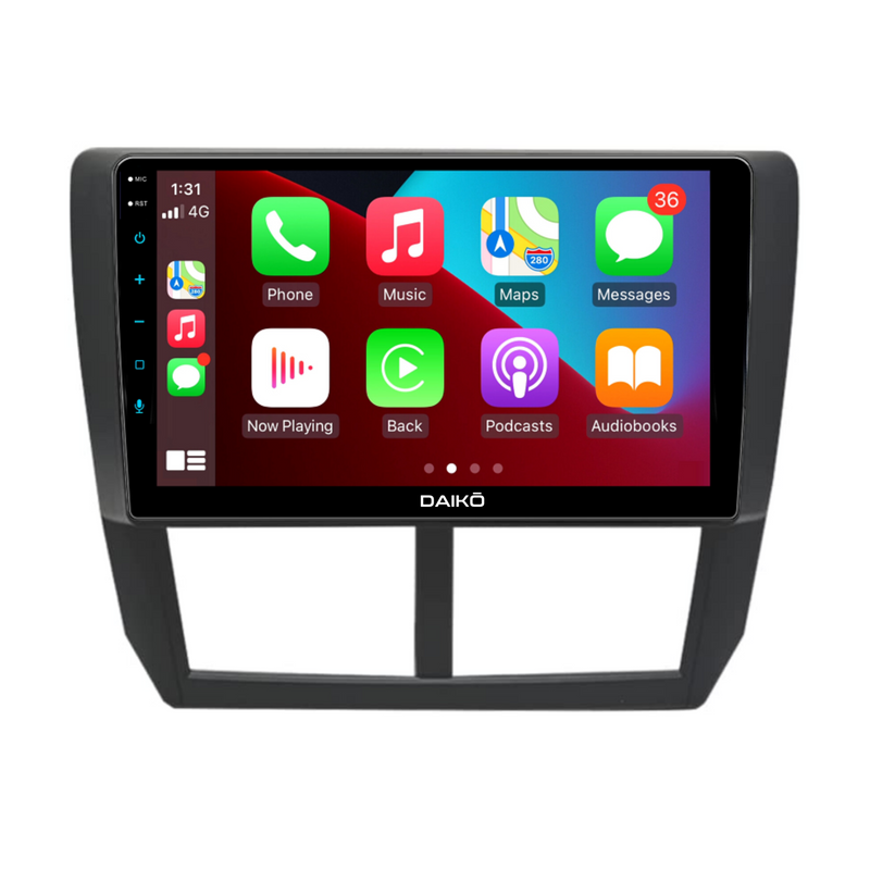 Daiko Car Stereo Wireless Carplay Android Auto For Subaru Forester Impreza 07-14