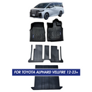 Nordvik Heavy Duty Floor Liners Kit For Toyota Alphard Vellfire 12-23+