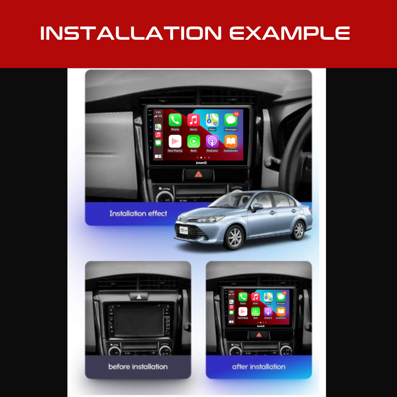 Daiko Ultra Car Stereo Carplay Android Auto For Toyota Axio Fielder 2012-21