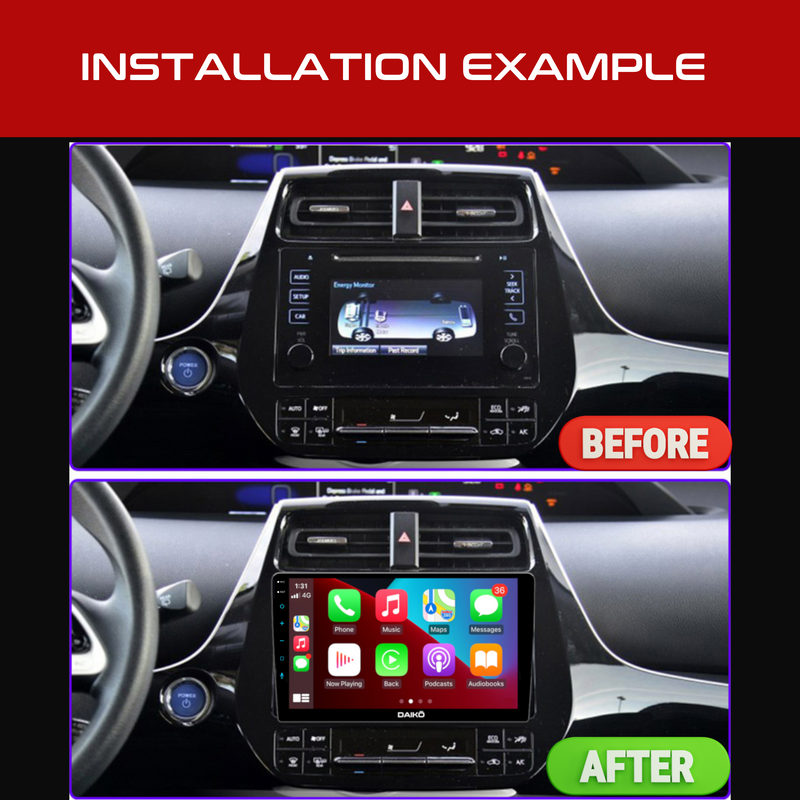 Daiko Multimedia Unit Wireless Carplay Android Auto For Toyota Prius 2015-2020