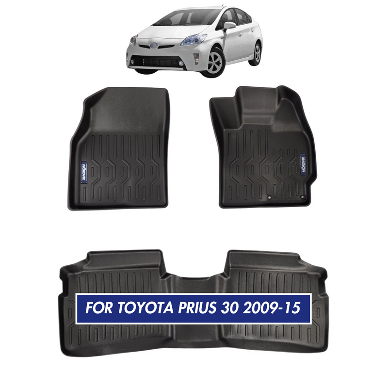 Nordvik Heavy Duty Floor Liners Kit For Toyota Prius 30 2009-15