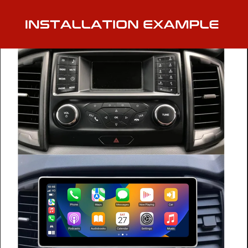 Daiko Hiro Car Stereo Wireless Carplay Android  Auto For Ford Ranger 2015-2019