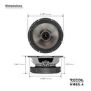 Recoil HM65.4 6.5inch PRO Midrange Speaker  200W RMS 400W Max Carbon Fiber
