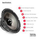 Recoil HM65.4NEO NEO Series 6.5" Midrange Speaker 200W RMS 400W Max Carbon Fiber