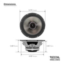 Recoil HM65.4NEO NEO Series 6.5" Midrange Speaker 200W RMS 400W Max Carbon Fiber