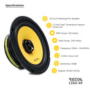 Recoil LX65-4P 6.5-Inch High-Power Midrange PRO Speaker 250W RMS