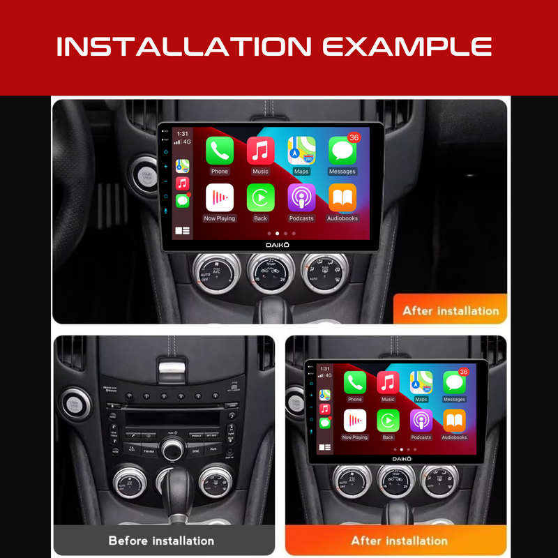 Daiko Car Stereo Carplay Android Auto For Nissan 370Z 2008-2014