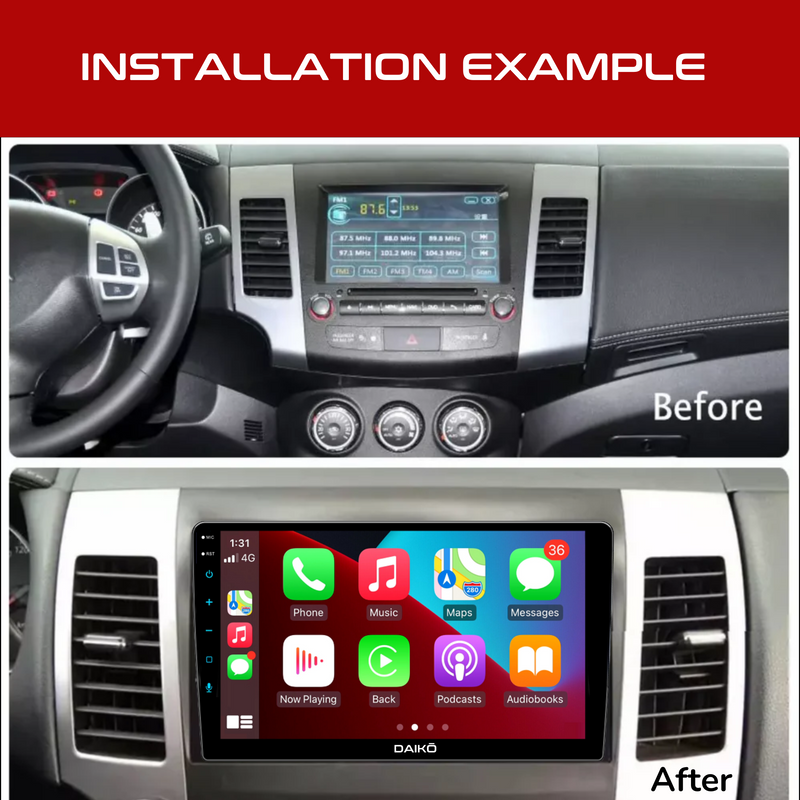 Daiko X Car Stereo Carplay Android Auto For Mitsubishi Outlander 2005-12