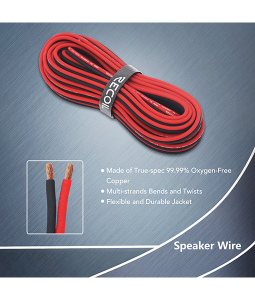 Recoil PCK4 4 AWG 2-CH Amplifier Installation Kits Oxygen free copper strands