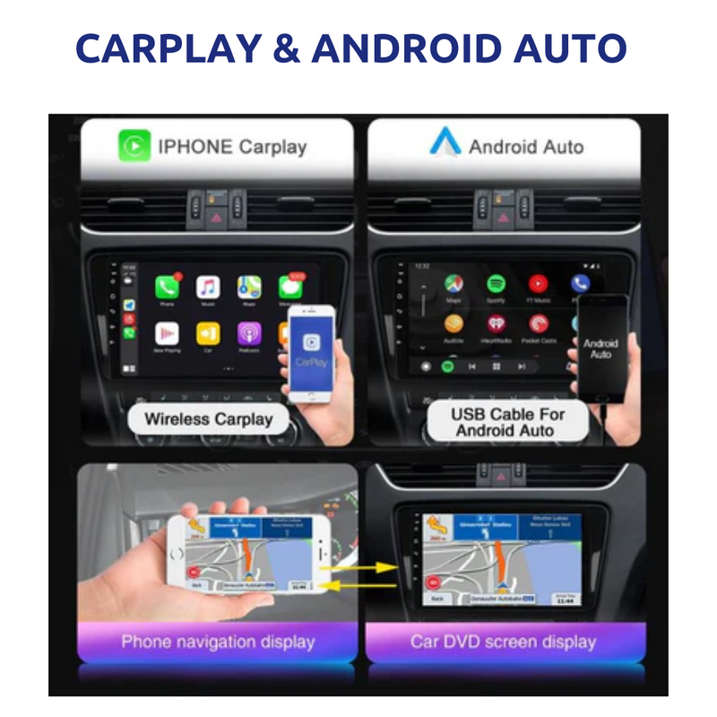 Daiko Multimedia Unit Wireless Carplay Android Auto GPS For Ford Mondeo 2011-2015