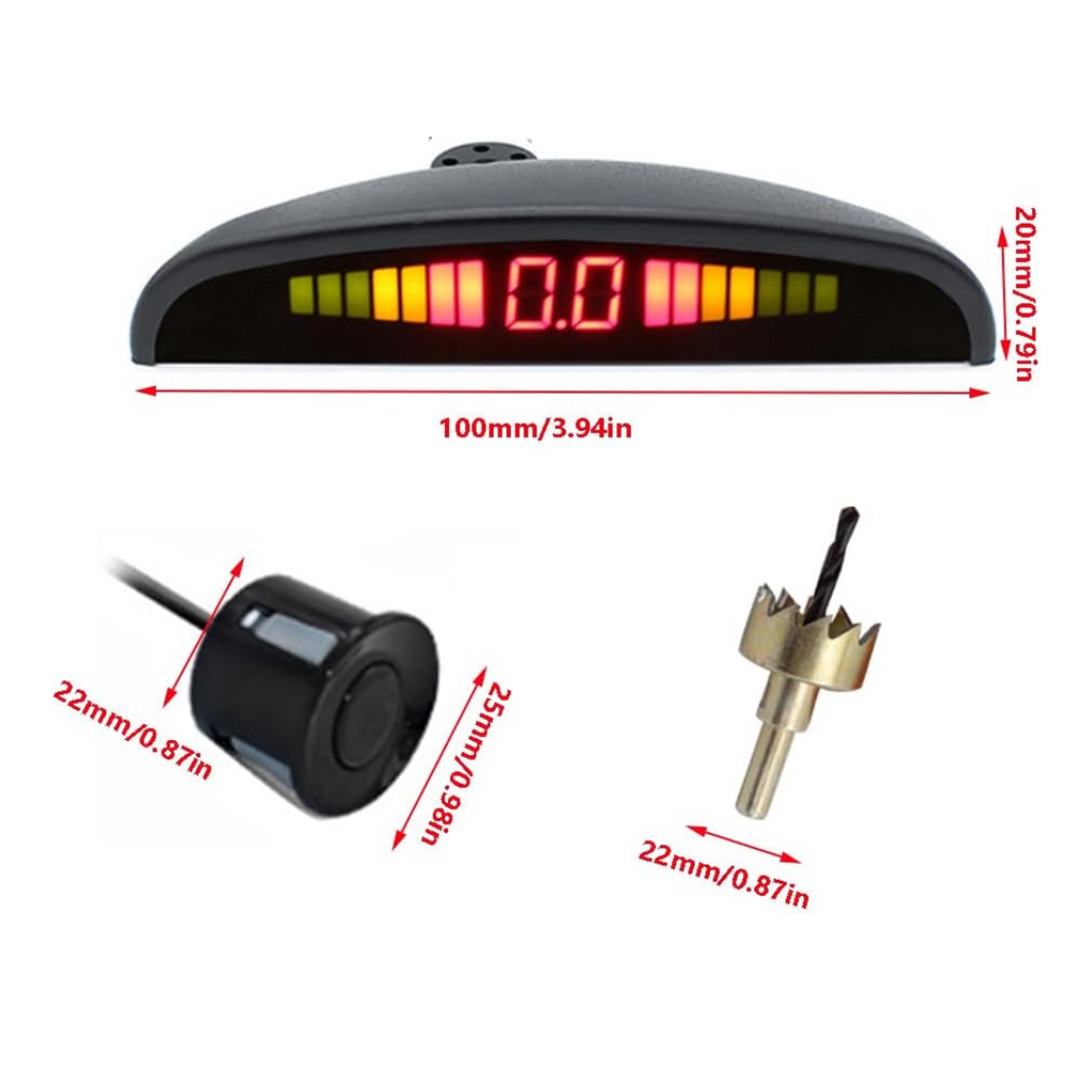 Car Reverse Radar Cars Parking Assistance Reversing Radar with 6 Sensors with LED Displa