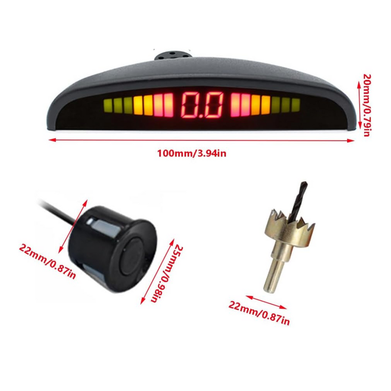 Cars Parking Assistance Reversing Radar with 6 Sensors with LED Display